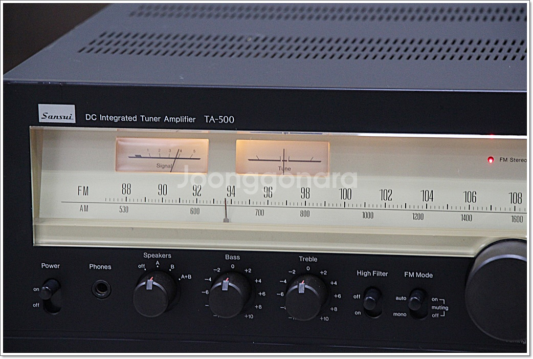 산수이(SANSUI) 고급형 아날로그리시버 TA-500--5
