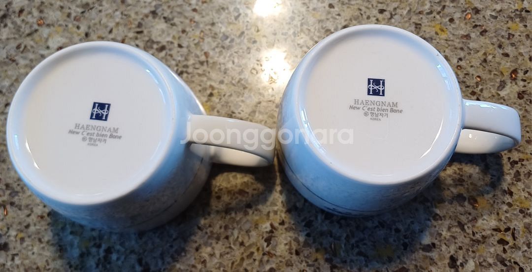 르크루제 접시18cm 2p + 청와대 머그컵2p--7