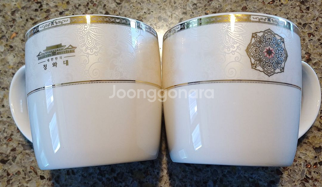 르크루제 접시18cm 2p + 청와대 머그컵2p--5