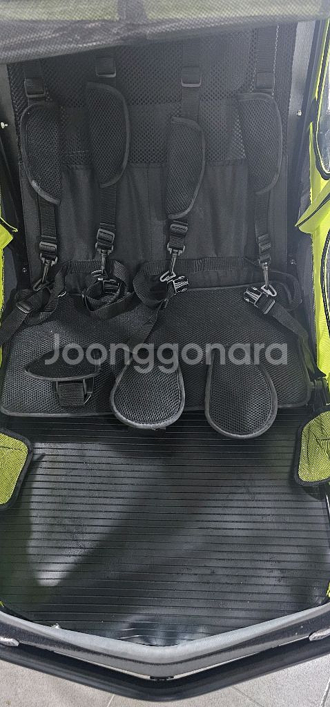 산타자 유모차형 자전거 트레일러 2인승--8