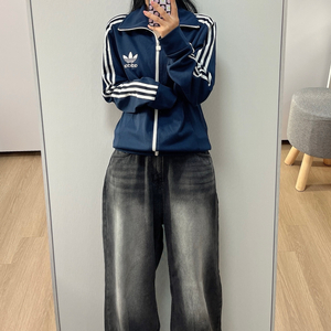 아디다스 유로파 자수로고 네이비 트랙탑 져지