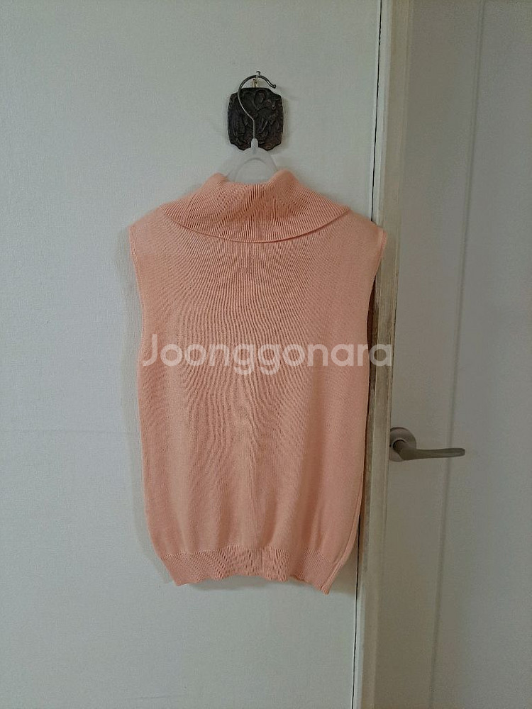 터들넥 터틀넥 니트 조끼 베스트--2