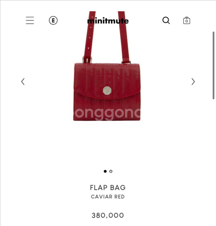 미닛뮤트 플랩백 레드 팝니다!!!!!!--4