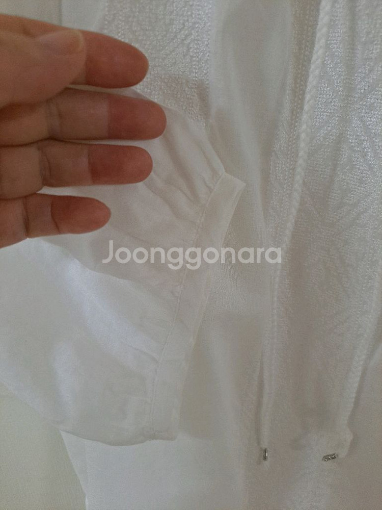 아사면 레이스 블라우스 가슴단면 58정도--2