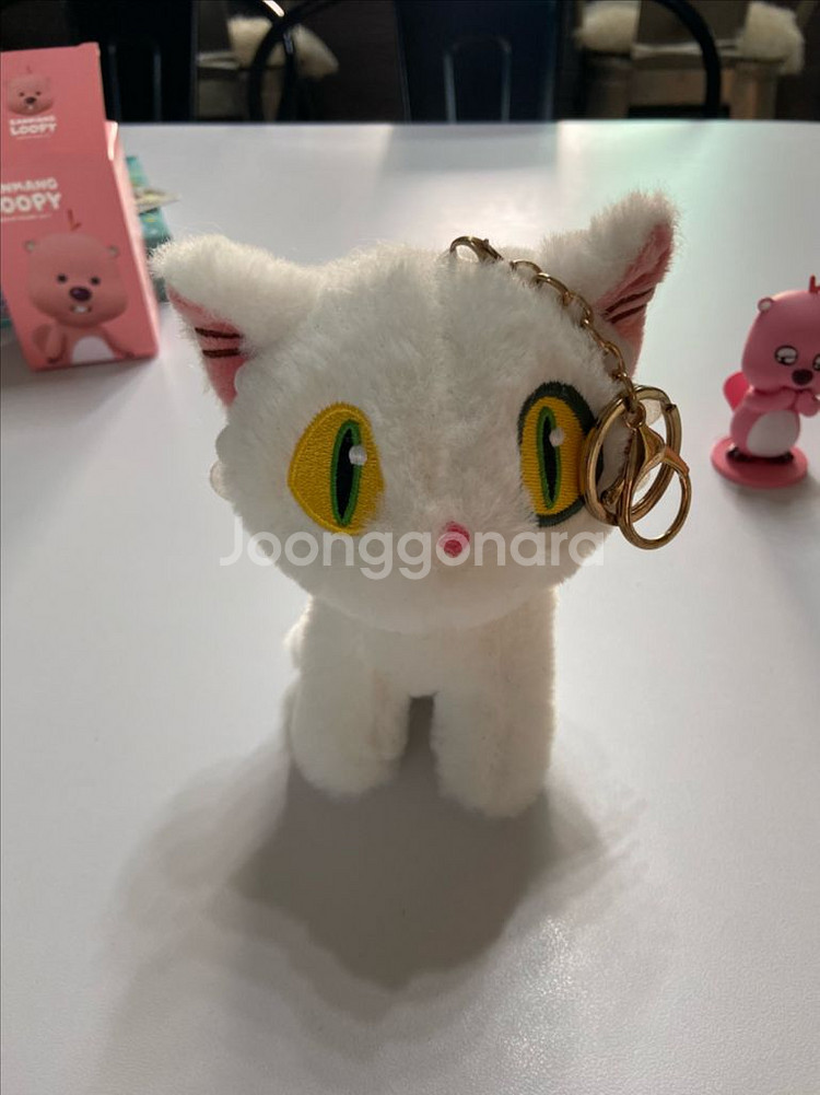 스즈메의 문단속 고양이(다이진) 인형 키링--1