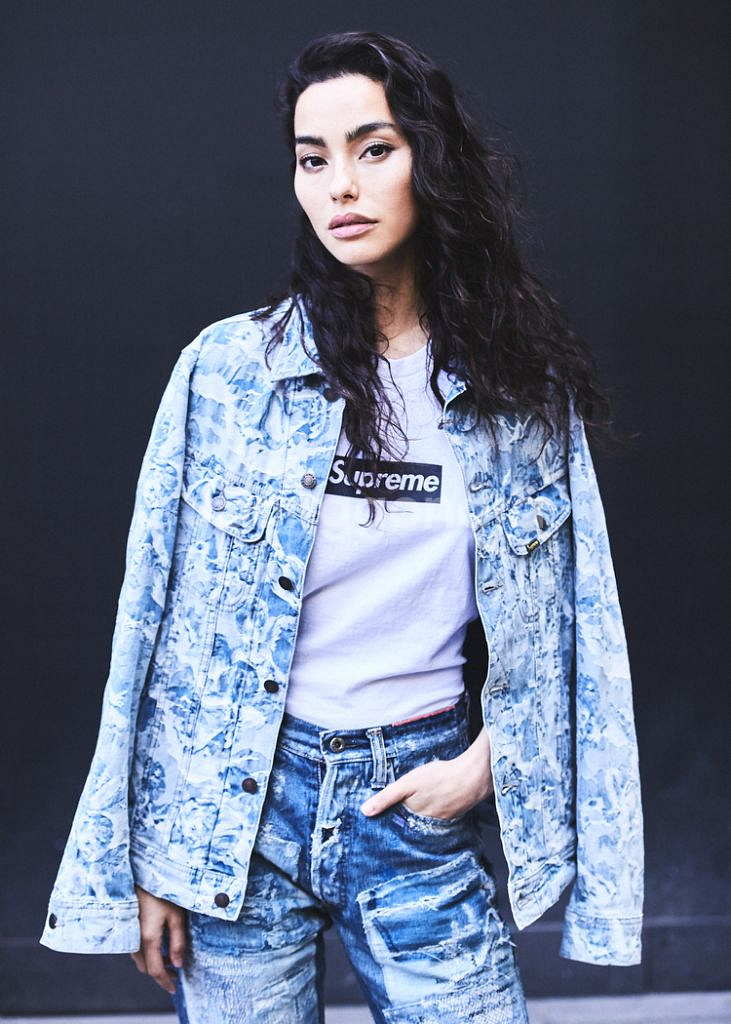 [L] 슈프림 16FW 체럽 트러커 자켓 라이트블루--0