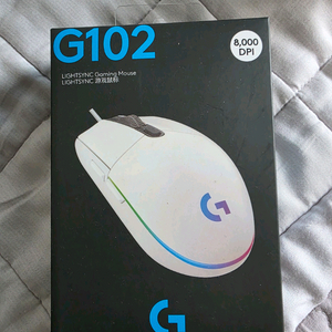 로지텍 G102 마우스 화이트 미개봉
