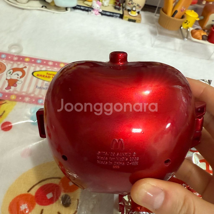 고전키티 고전호빵맨 타올 고전키티해피밀 사과--4