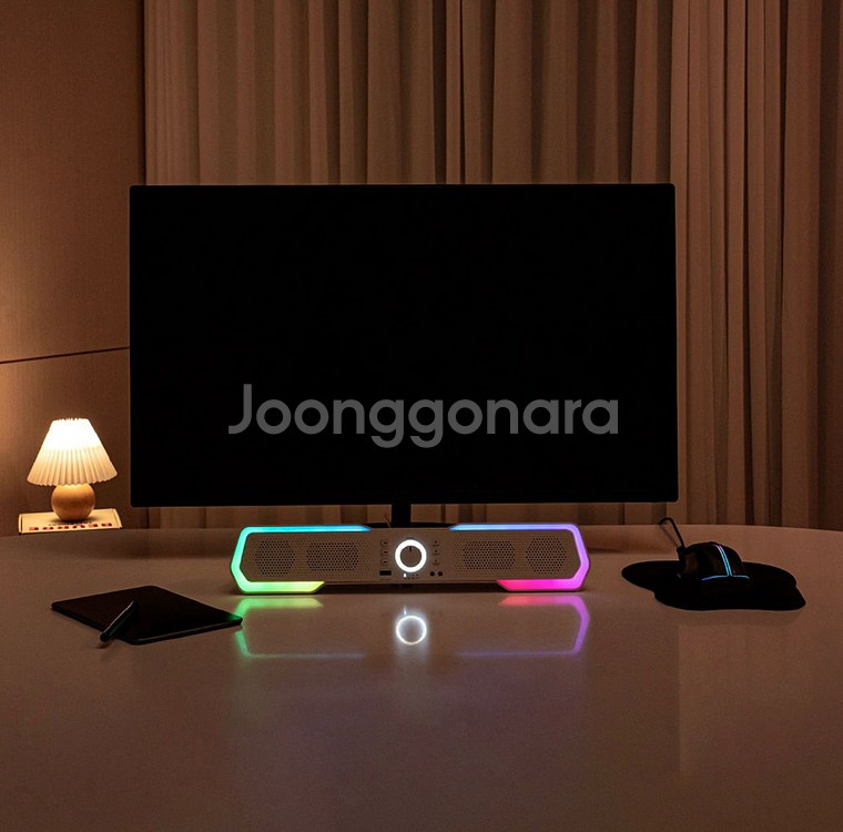 컴퓨터 사운드바 에이투 플로우 RGB--0