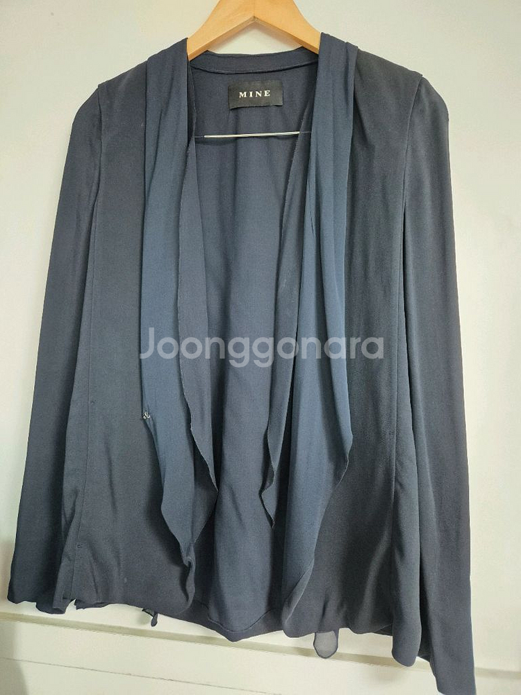 MINE 마인 자켓 네이비 가디건형 자켓--1
