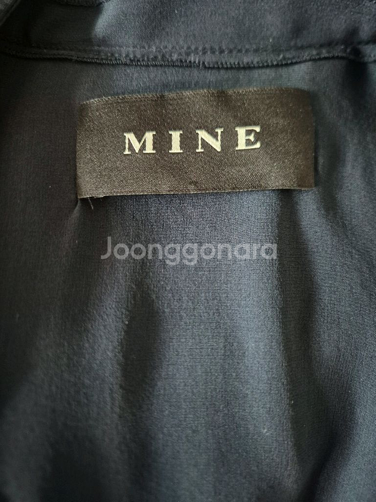 MINE 마인 자켓 네이비 가디건형 자켓--6