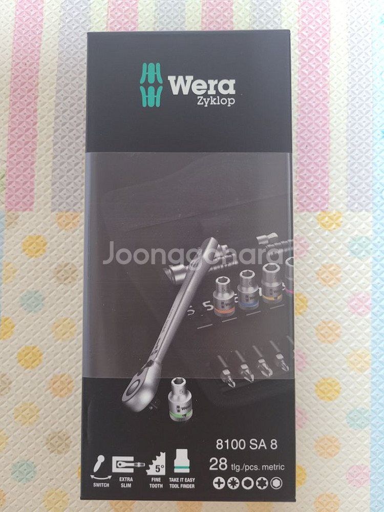 [Wera] 베라 1/4 메탈 자이클롭 라쳇 비트 세트--4