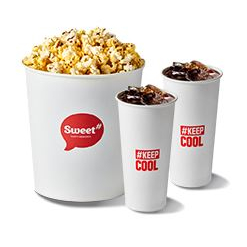 메가박스 CGV 롯데시네마 팝콘 콜라 에이드 콤보
