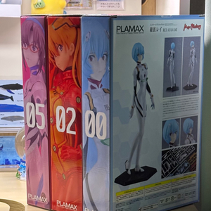 에반게리온 PLAMAX 레이,아스카,마리 프라모델 일괄