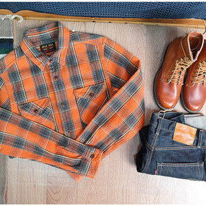 일본판 UES CLOTHING 14.5온스 아메카지 헤