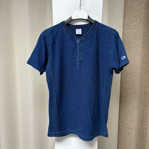챔피온 데님 헨리넥 반팔 XL