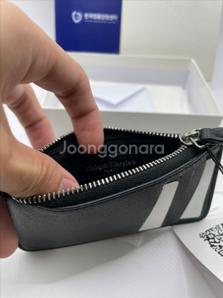 메종 마르지엘라스티치 지퍼 카드 지갑--5