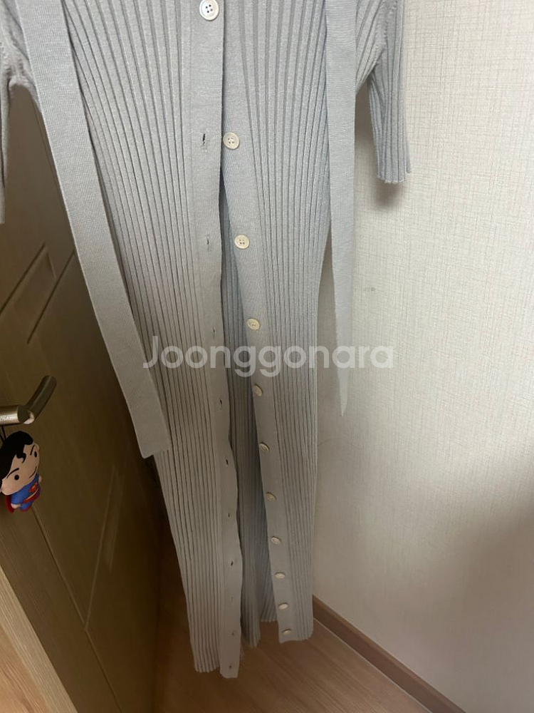 시에 리브드니트 롱 드레스--1