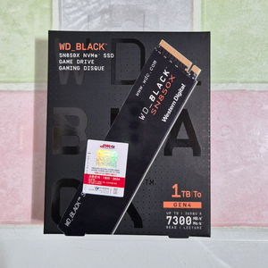 WD BLACK SN850X 1TB 미개봉 새상품 판매