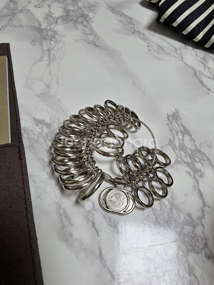 CHAUMET 쇼메 3부다이아 플륌 플레인 링--5