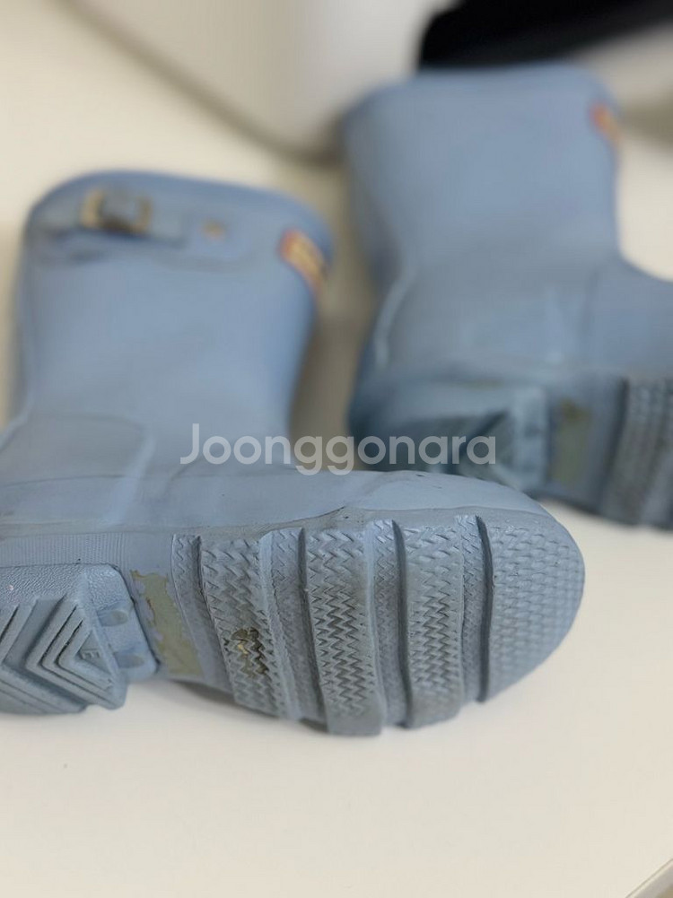 헌터 아동용 레인부츠 140-150 하늘색 택배비포함--6