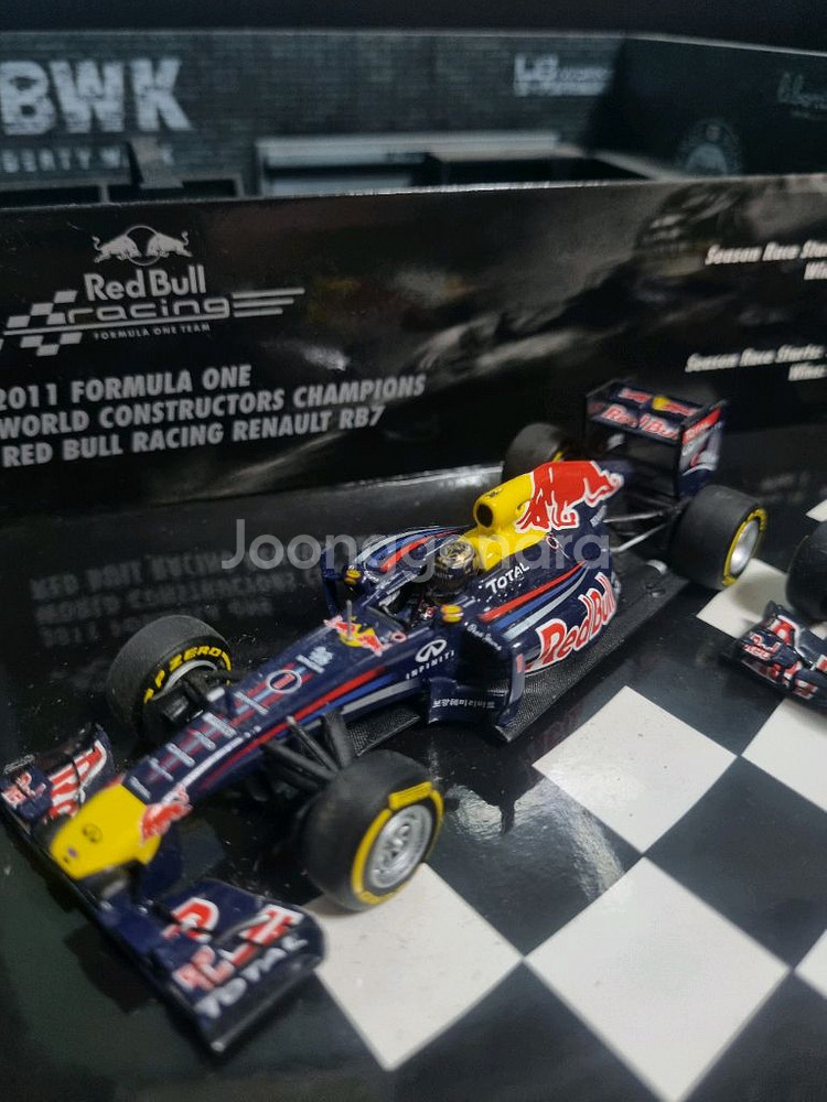 미니챔프 1/43 레드불 RB7 베텔, 웨버--3