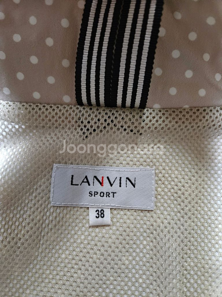 66)LANVIN 랑방스포츠 바람막이코트자켓--3