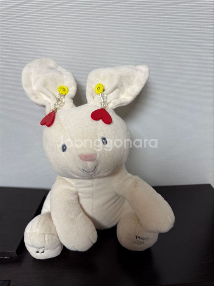 빈티지 진주하트&스마일 플라워 레드하트 귀걸이 세트--4
