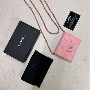(정품)샤넬 클래식 미니 체인 지갑
