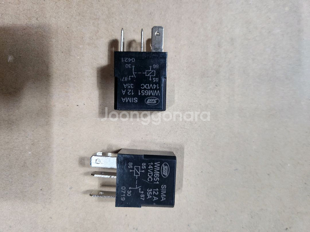 SIMA WM651 자동차용 12V릴레이--0