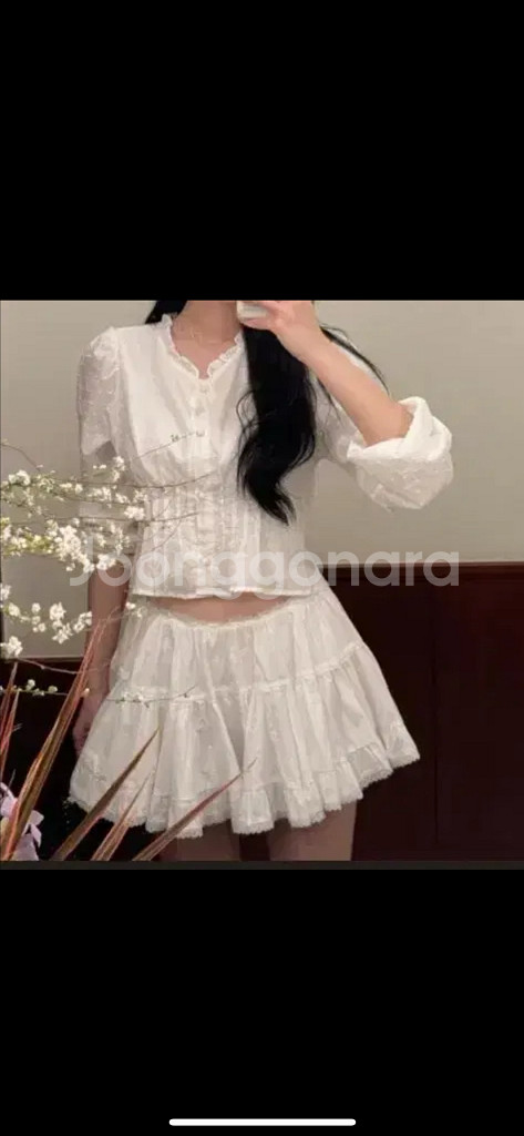 새제품) 마이빈 제작 프릴 스커트--0