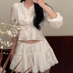 새제품) 마이빈 제작 프릴 스커트