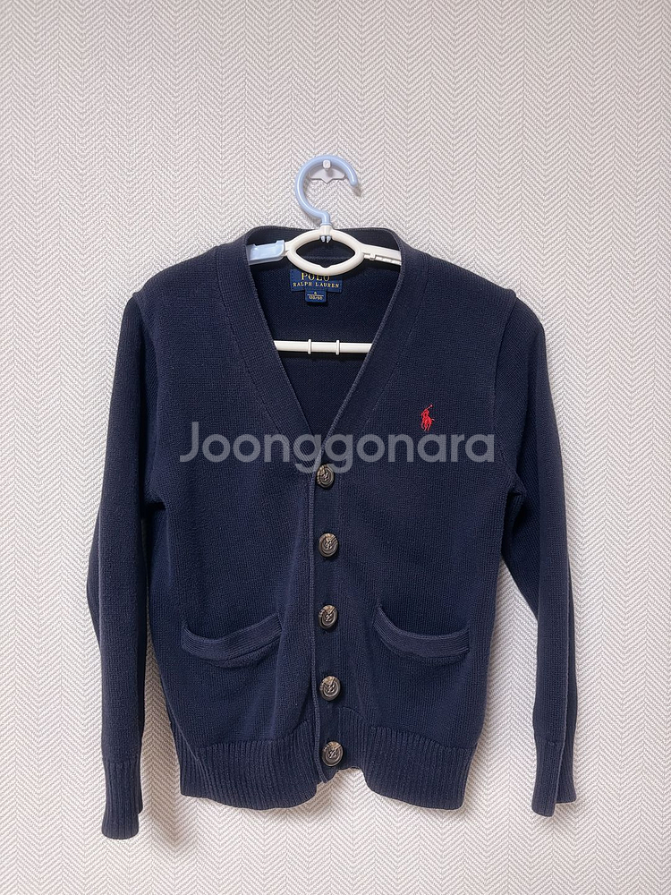 폴로 랄프로렌 키즈 네이비 가디건 팝니다(사이즈120)--0