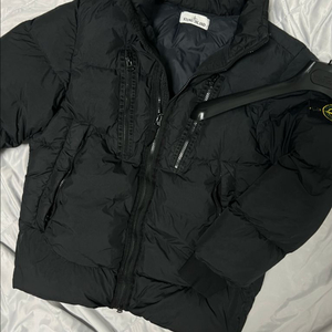 [s~m] 21fw 스톤아일랜드 크링클랩스 패딩 블랙