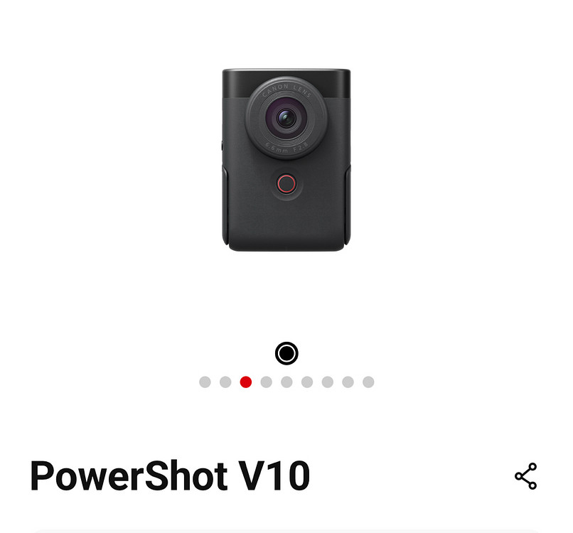 캐논 카메라 파워샷 V10 (풀박스+렌즈보호캡+보호필름--4
