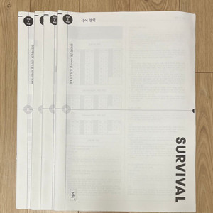 시대인재 국어 서바이벌 모의고사 4회분