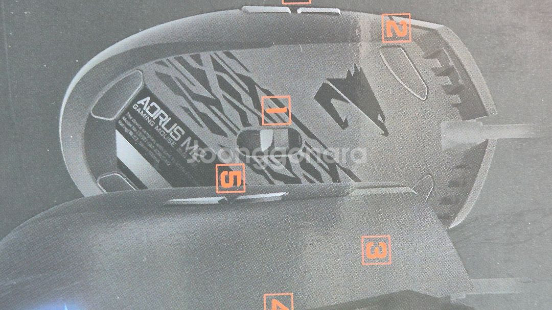 기가바이트 어로스 AORUS M2유선마우스--3