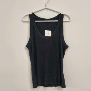 새상품 ZARA 자라 회색 립 탱크탑 나시티