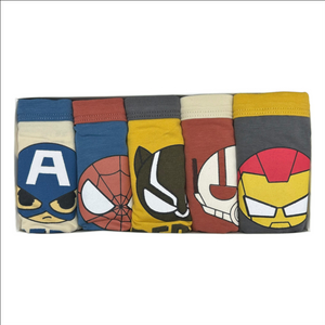 미개봉 남아 히어로 사각팬티 5개입 140