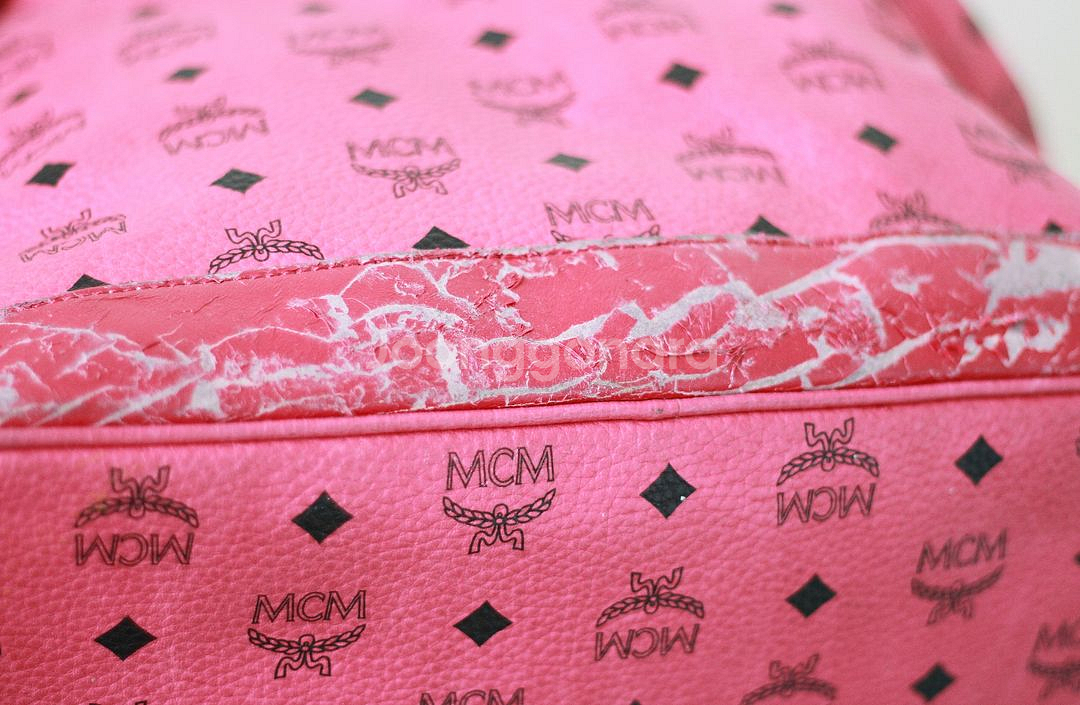 MCM 스타크 핑크 백팩--4