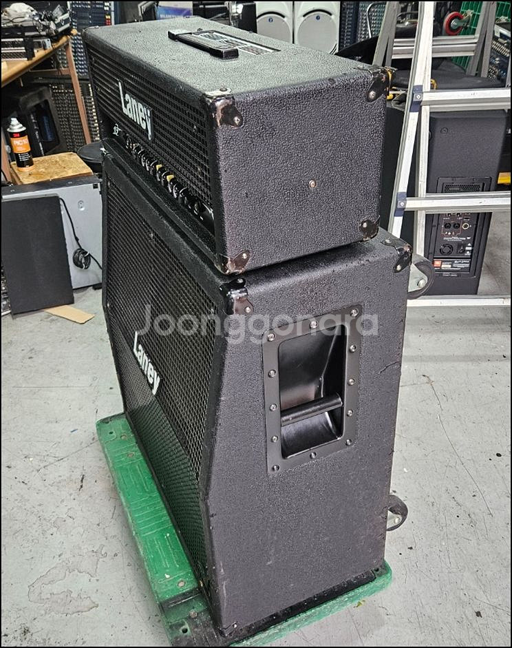 레이니 LX120H + LX412A 중고 기타 앰프--9