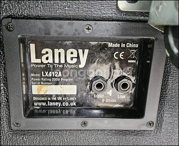 레이니 LX120H + LX412A 중고 기타 앰프--8