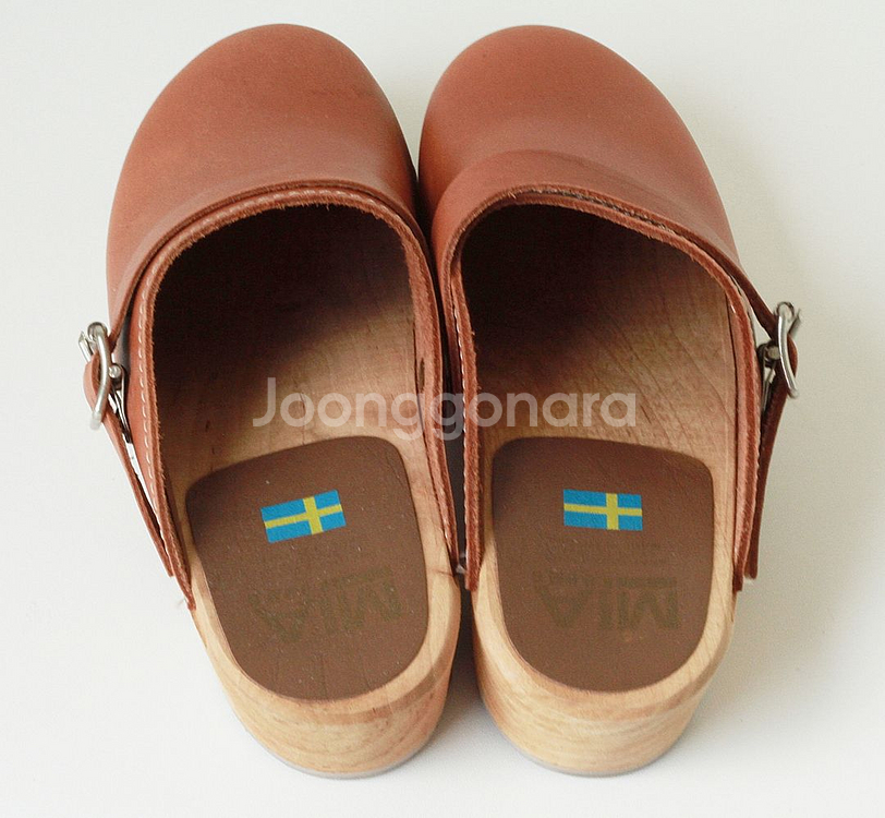MIA (made in Sweden) 가죽 클로그 뮬--3