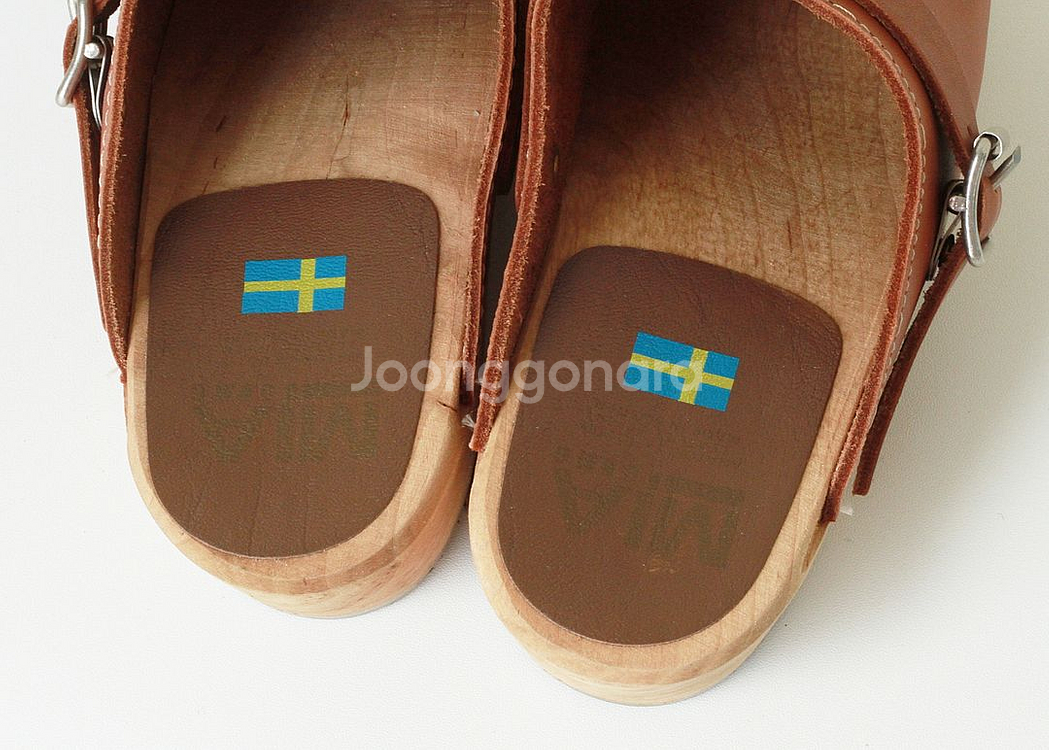 MIA (made in Sweden) 가죽 클로그 뮬--6