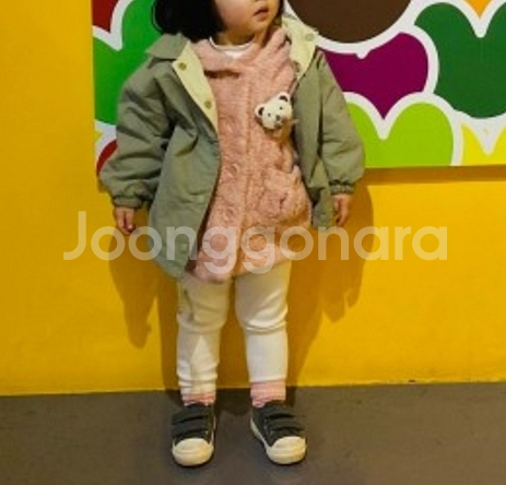 아기 후드 털 조끼 ㅠㅠ 왕 귀여움 ㅠ / 사이즈 90--0