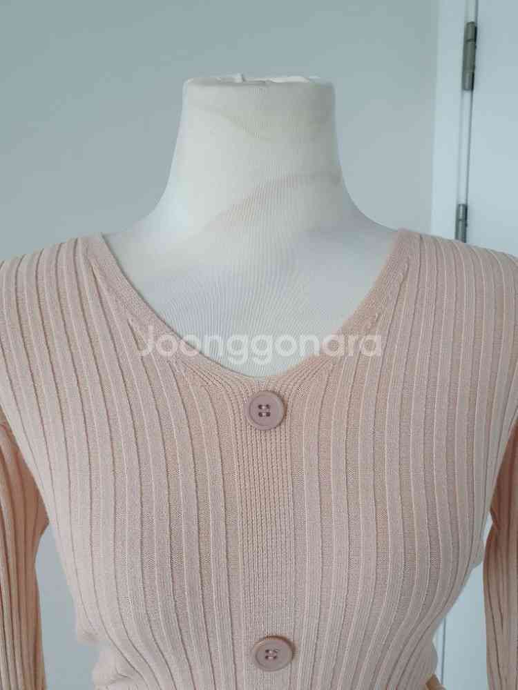 *(상태좋음)봄, 가을니트 골지 원피스 44~55반--3