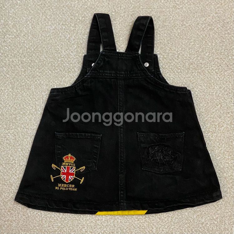 (정품) 폴로 신형 베이비 멜빵 원피스 6M--2