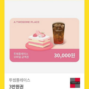 투썸플레이스 금액권 23500