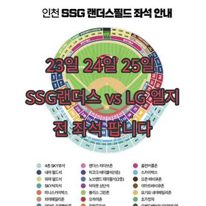 23일,24일,25일 SSG 랜더스 vs LG 엘지