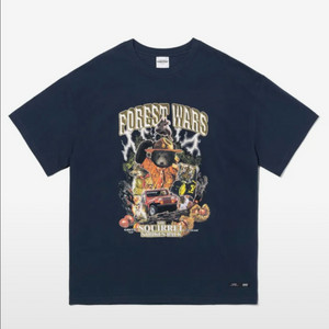 크리틱 FOREST WARS 반팔 티셔츠 Navy M